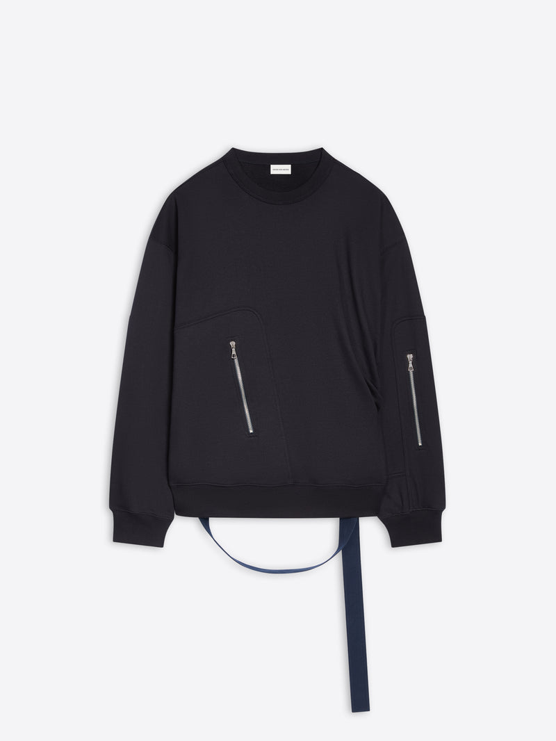 Dries Van Noten Strap Sweatshirt NAVY