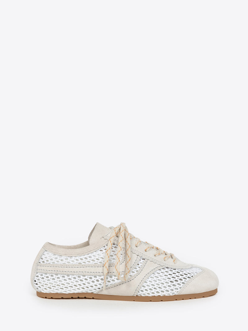 Dries Van Noten Suede Sneakers White