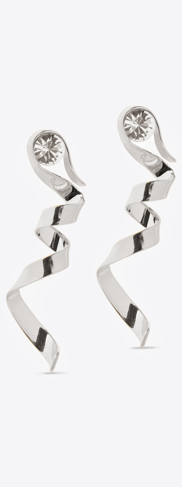 dries van noten Swirl earrings silver