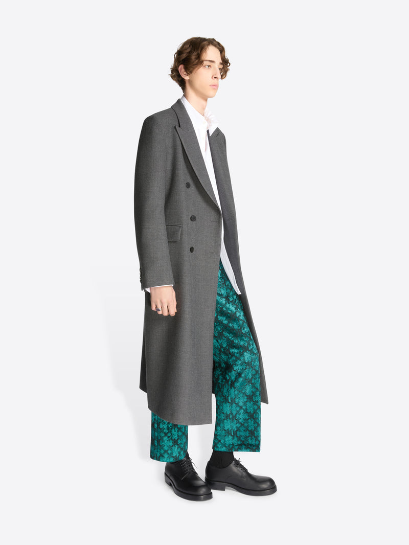 Dries Van Noten Tailored Wool Coat DARK GREY