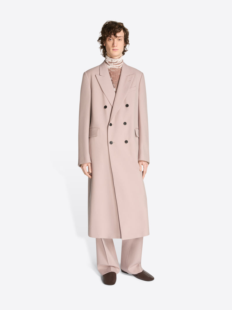 Dries Van Noten Tailored Wool Coat LIGHT LILAC