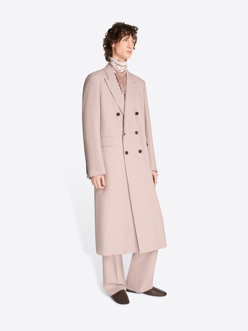 Dries Van Noten Tailored Wool Coat LIGHT LILAC