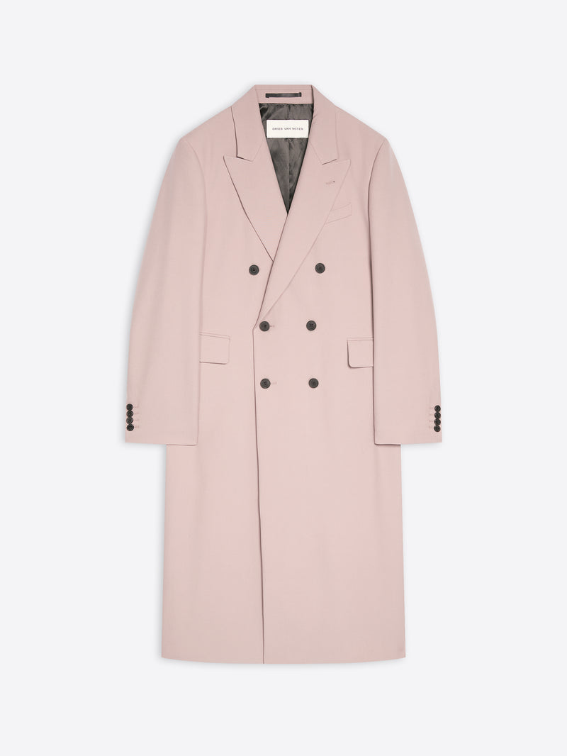 Dries Van Noten Tailored Wool Coat LIGHT LILAC