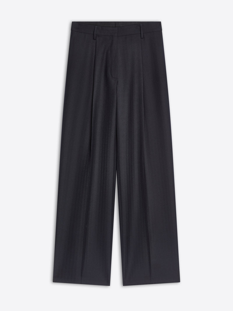 Dries Van Noten Tailored Wool Pants NAVY