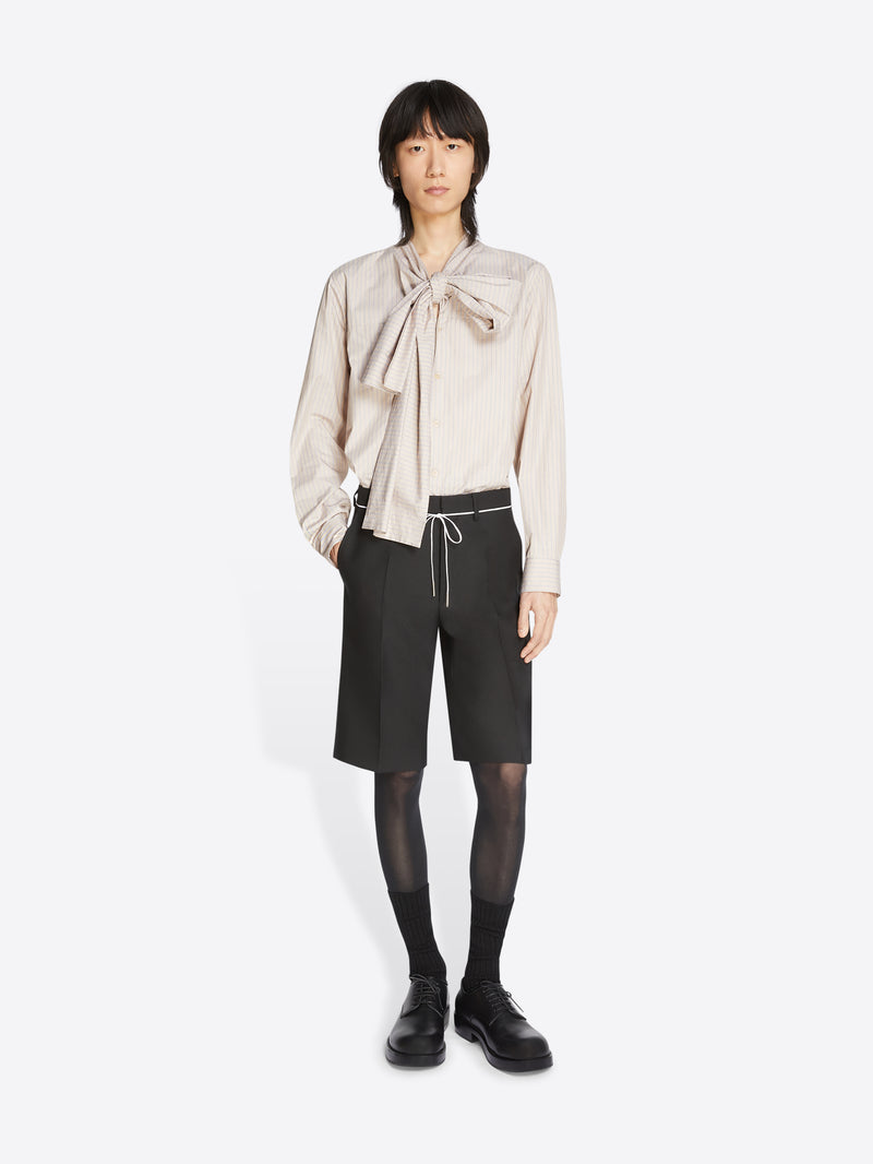 Dries Van Noten Tailored Wool Shorts BLACK