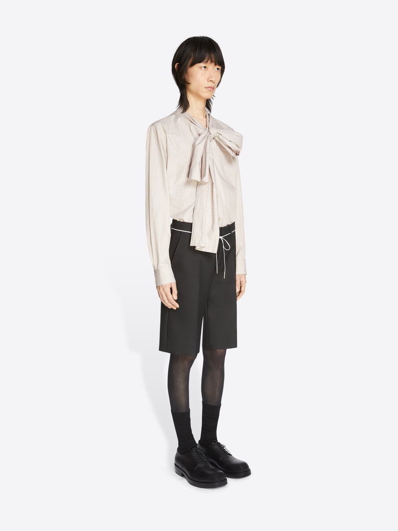 Dries Van Noten Tailored Wool Shorts BLACK