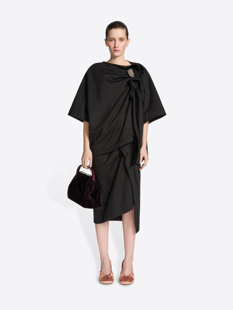 Dries Van Noten Tee With Brooch BLACK