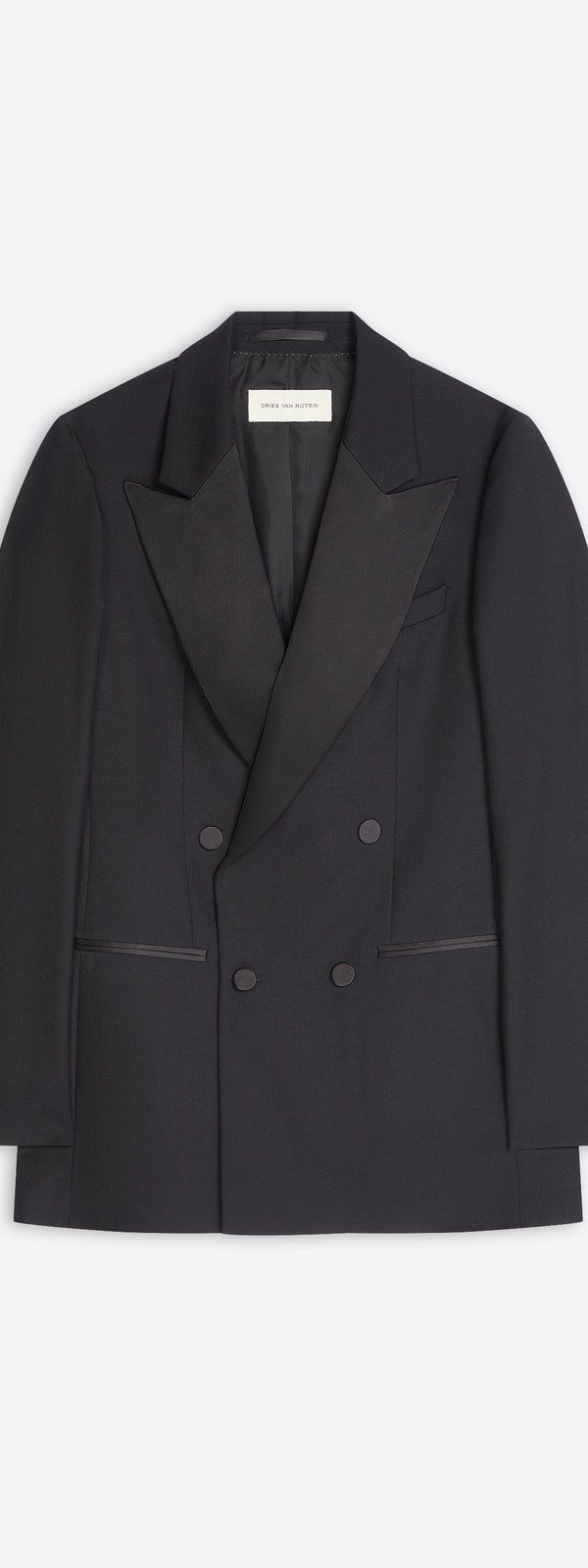 dries van noten Tuxedo jacket BLACK
