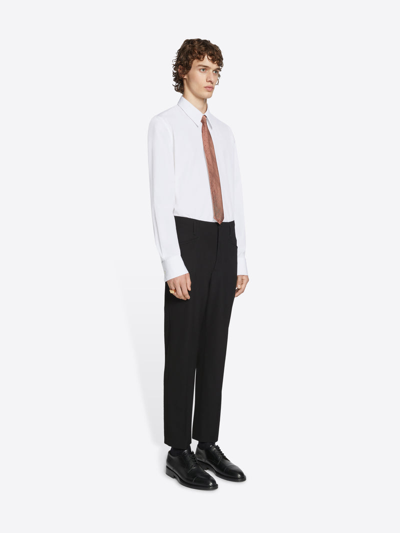 Dries Van Noten Tuxedo Shirt White
