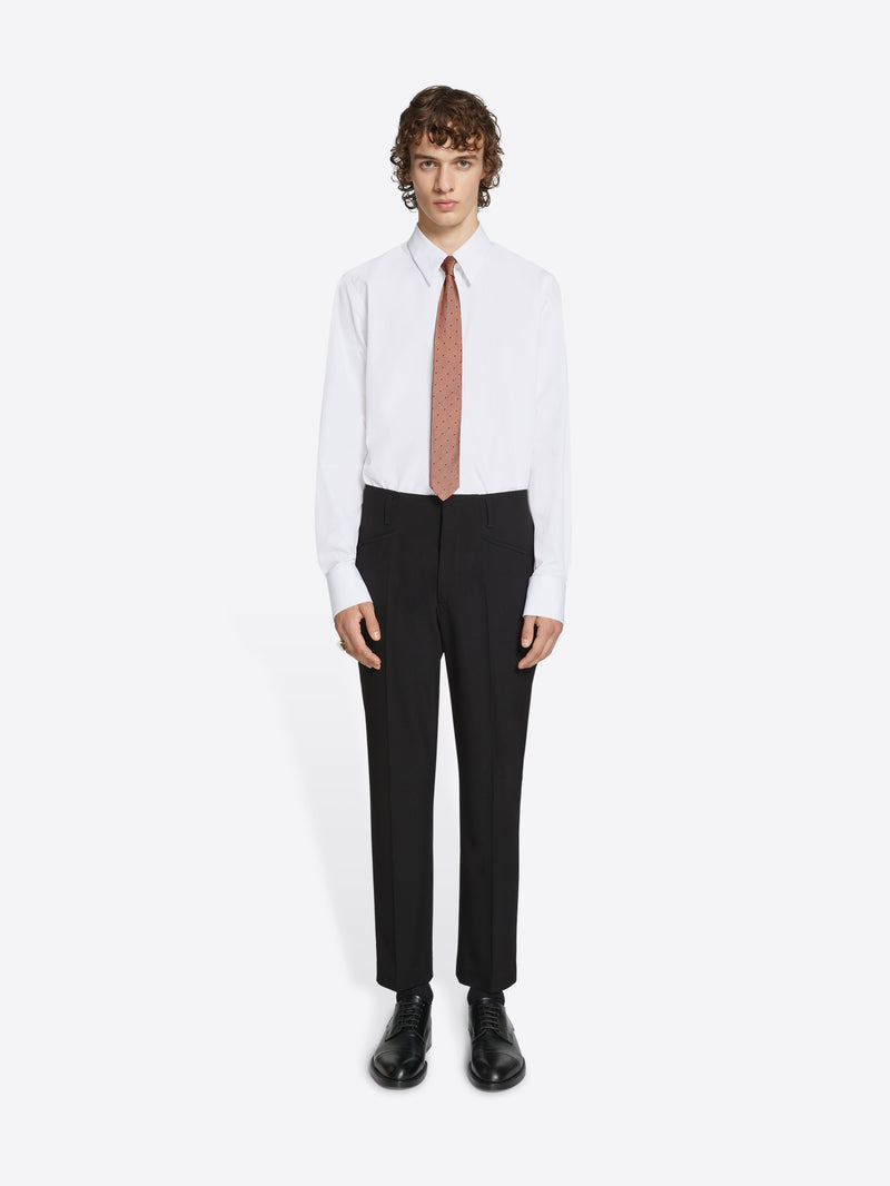 Dries Van Noten Tuxedo Shirt White