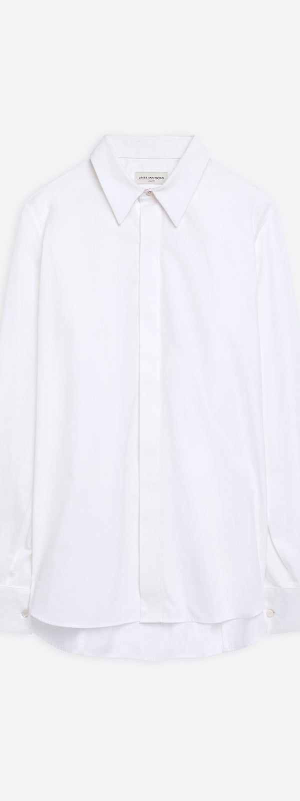 dries van noten Tuxedo shirt white