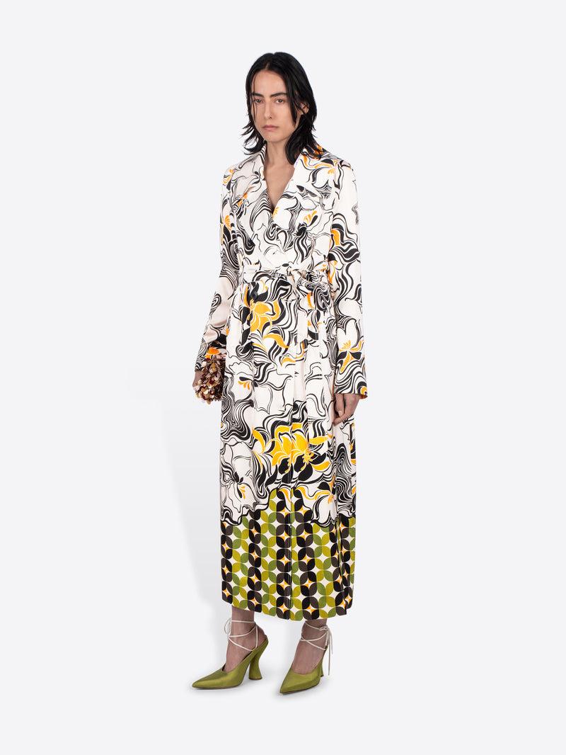 Dries Van Noten Unconstructed Coat Ecru