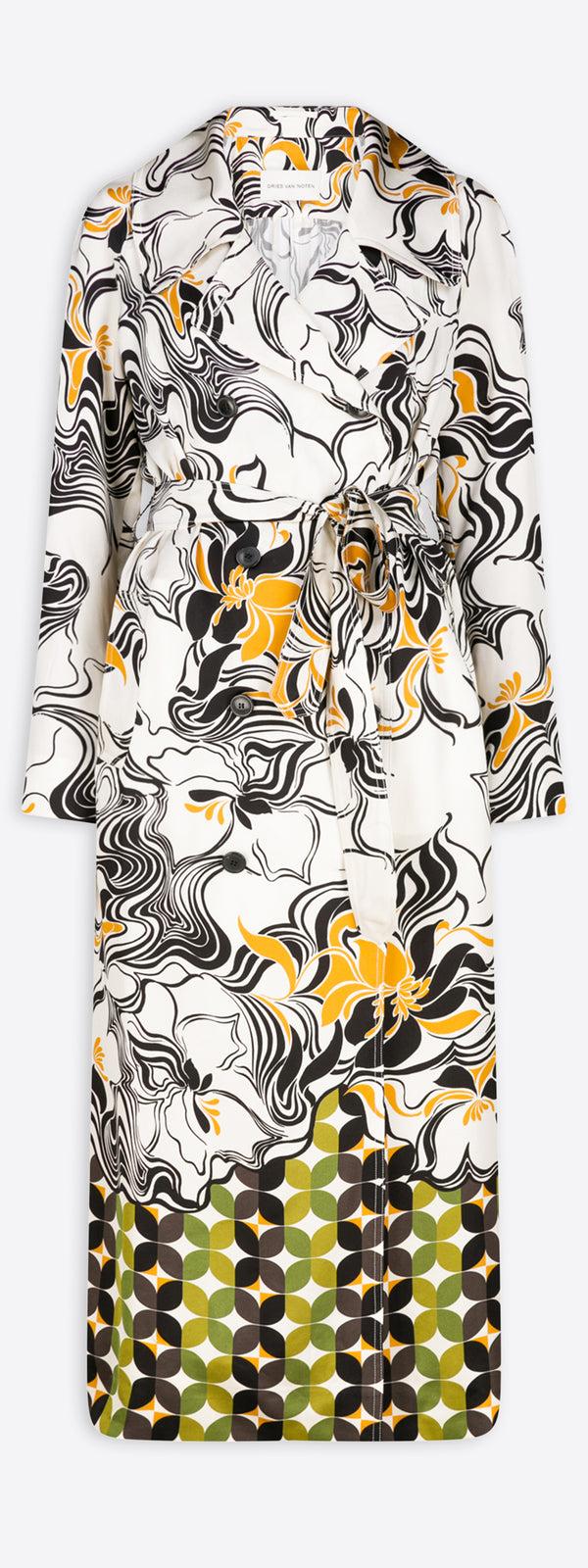 dries van noten Unconstructed coat ecru