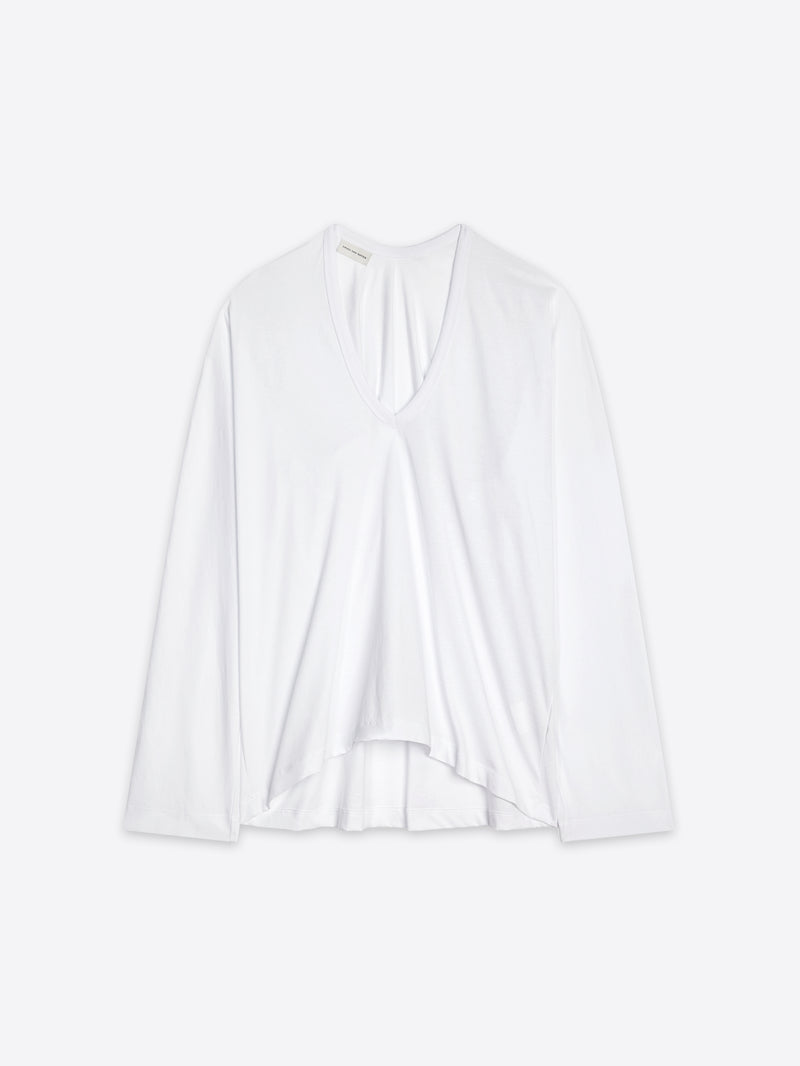 Dries Van Noten V-neck Tee White