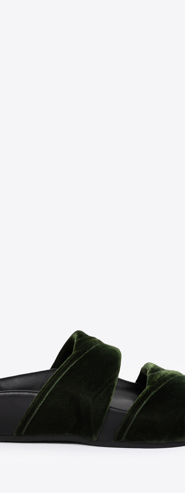 dries van noten Velvet sandals OLIVE