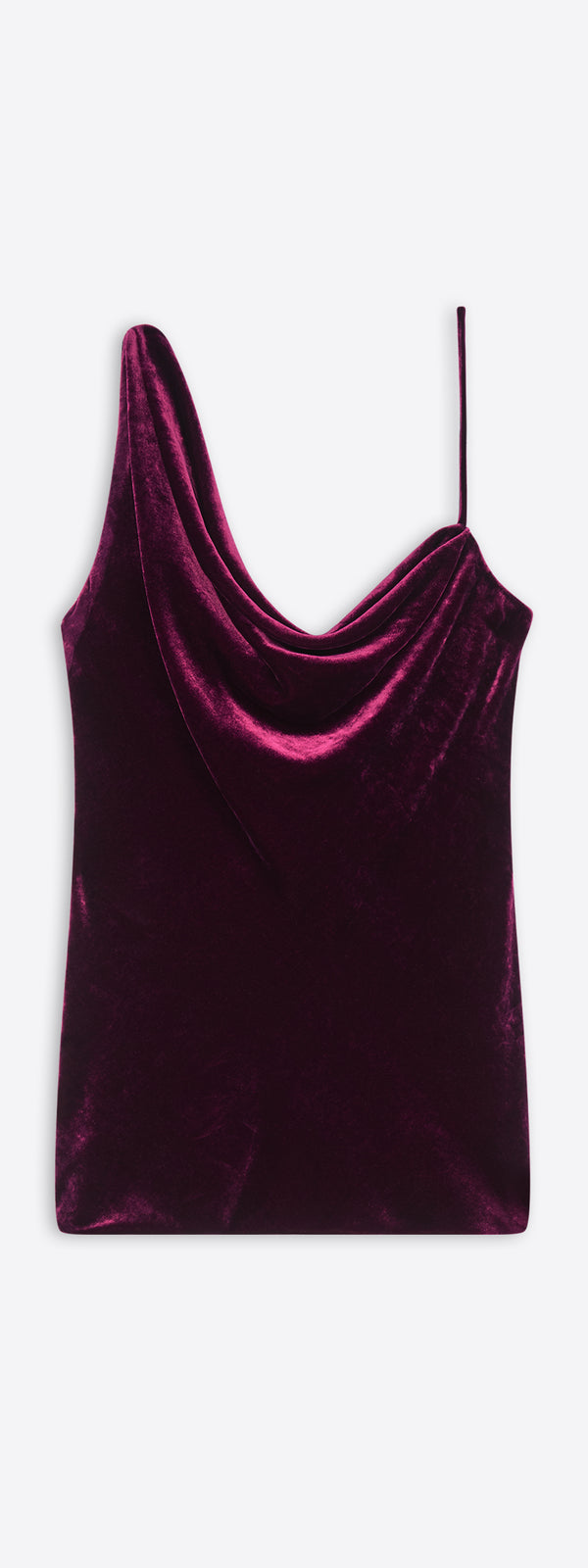 dries van noten Velvet slip top VIOLET