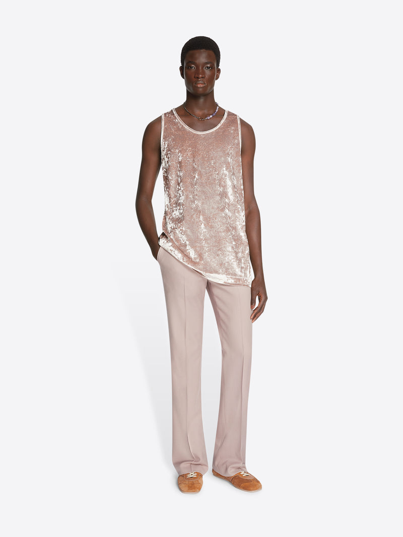 Dries Van Noten Velvet Tank Top OLD ROSE
