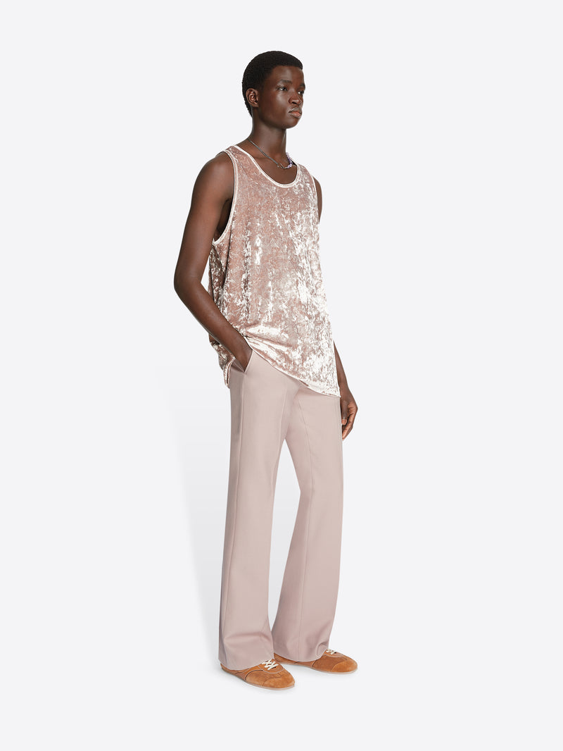 Dries Van Noten Velvet Tank Top OLD ROSE