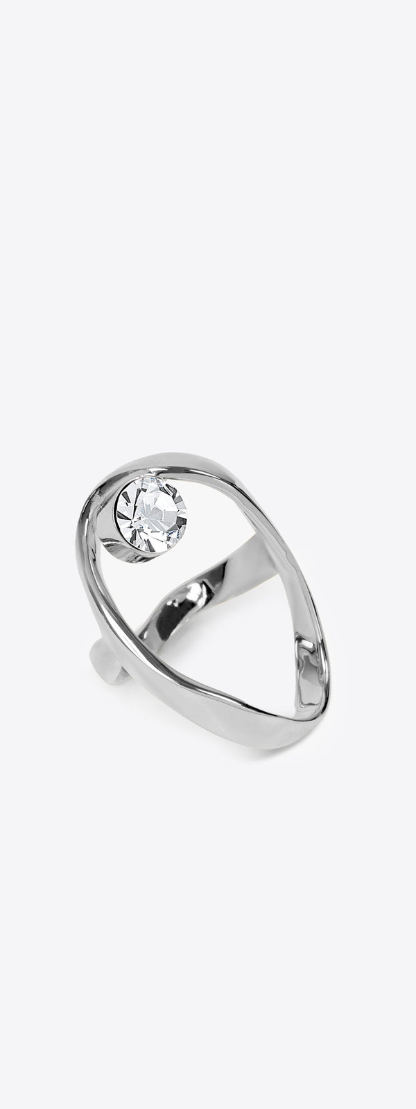 dries van noten Waved jewel ring silver
