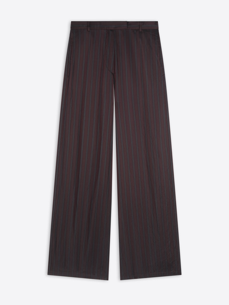 Dries Van Noten Wide Leg Pants BURGUNDY