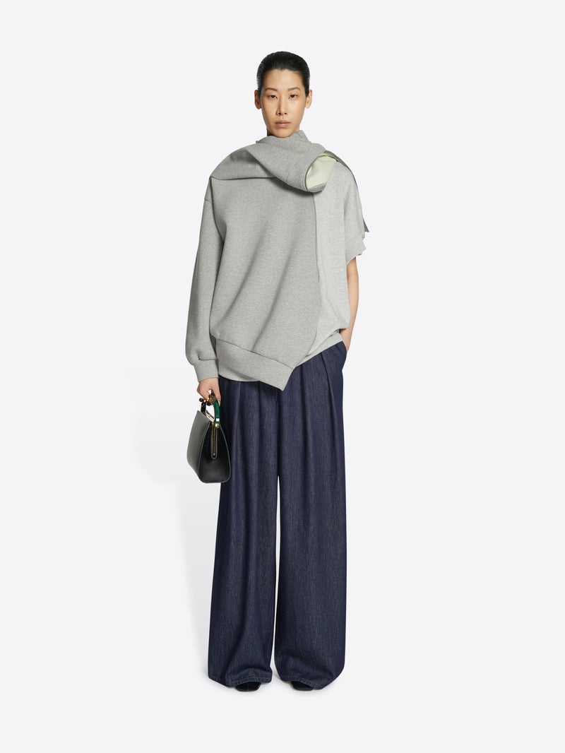 Dries Van Noten Wide Pleated Jeans Indigo