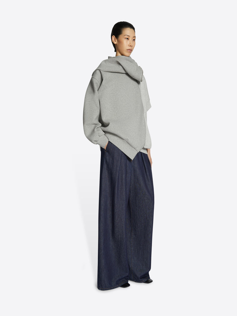 Dries Van Noten Wide Pleated Jeans Indigo