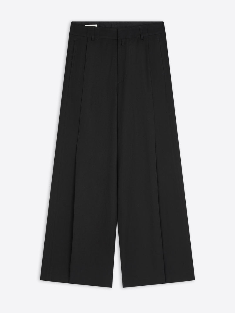 Dries Van Noten Wide Pleated Pants BLACK