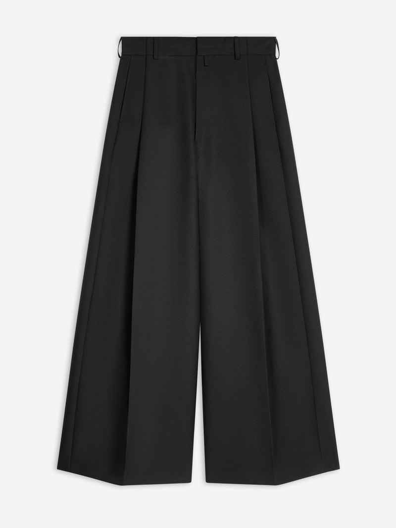 Dries Van Noten Wide Pleated Pants BLACK