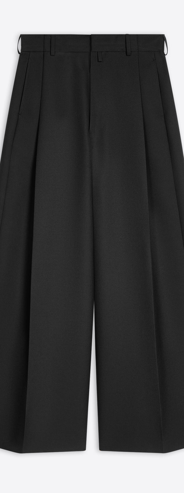 dries van noten Wide pleated pants BLACK