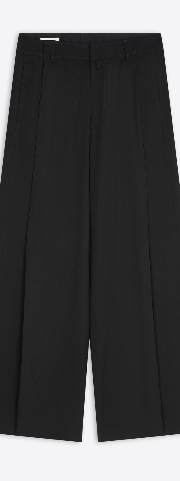 dries van noten Wide pleated pants BLACK