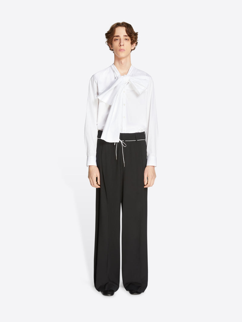 Dries Van Noten Wide Pleated Pants BLACK