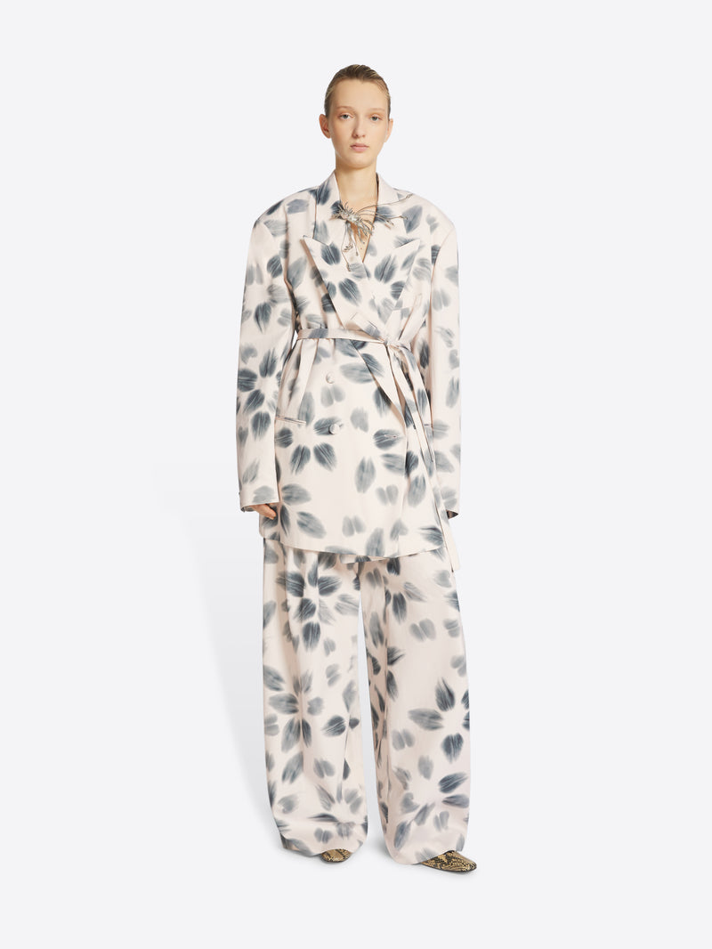 Dries Van Noten Wide Pleated Pants Blush