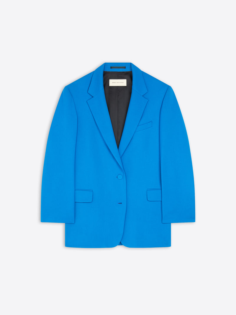 dries van noten Wool blazer BLUE