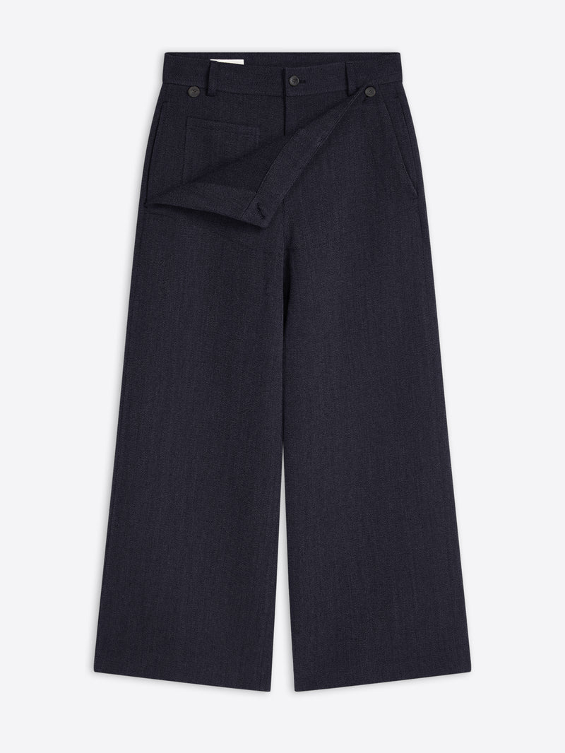 Dries Van Noten Wool Sailor Pants NAVY