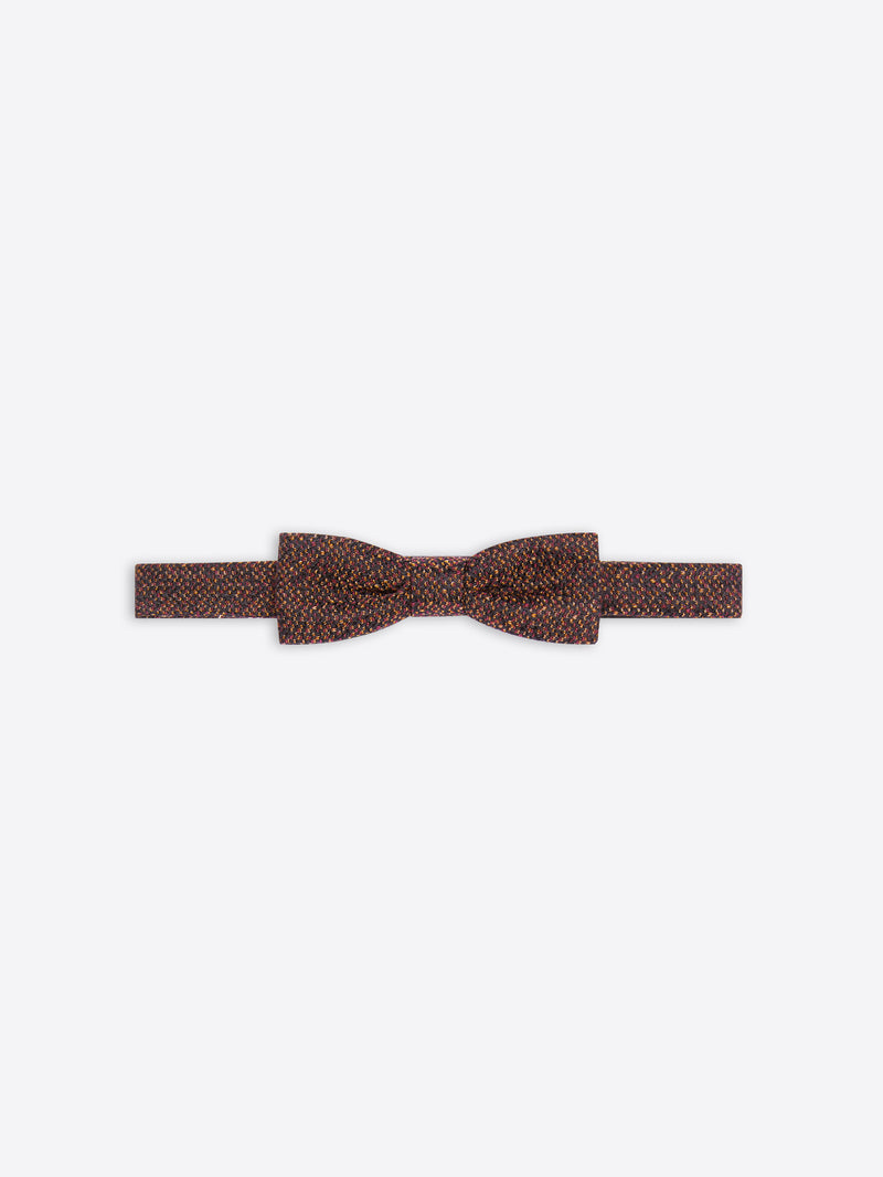 Dries Van Noten Wool Silk Bow Tie BURGUNDY