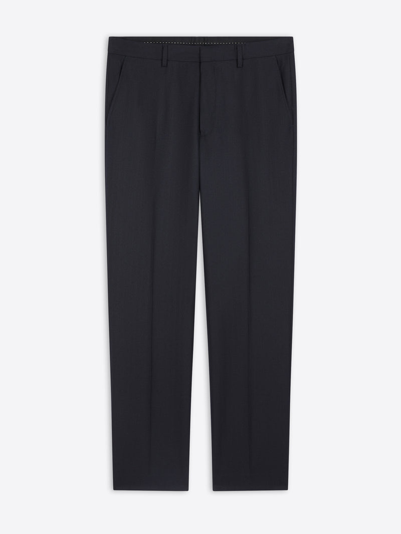 Dries Van Noten Wool Slim Fit Pants Navy