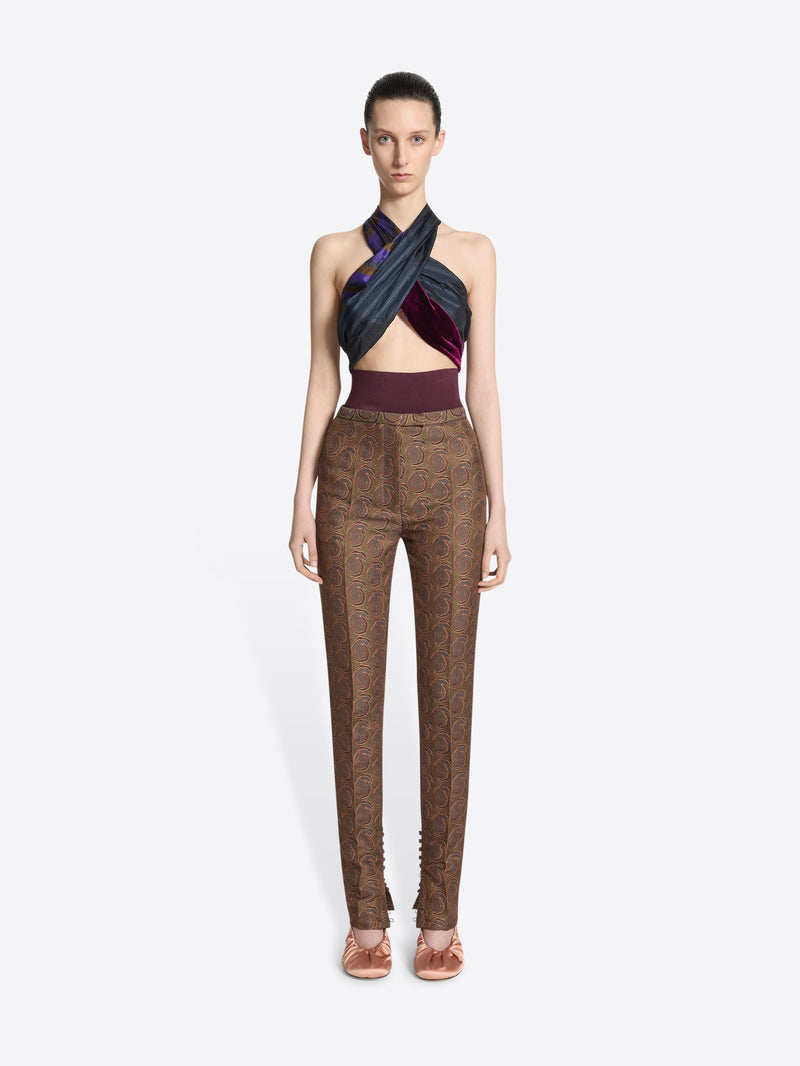 Dries Van Noten Wrap Bra Top NAVY