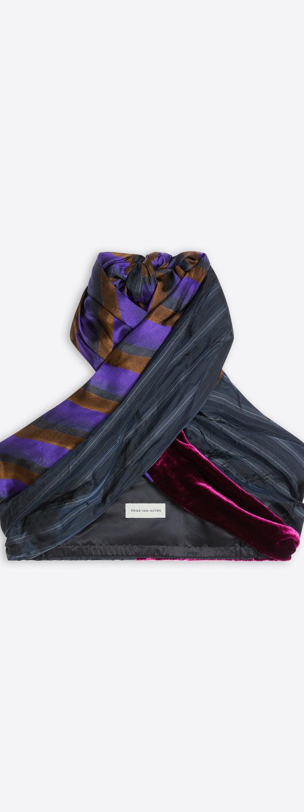 dries van noten Wrap bra top NAVY