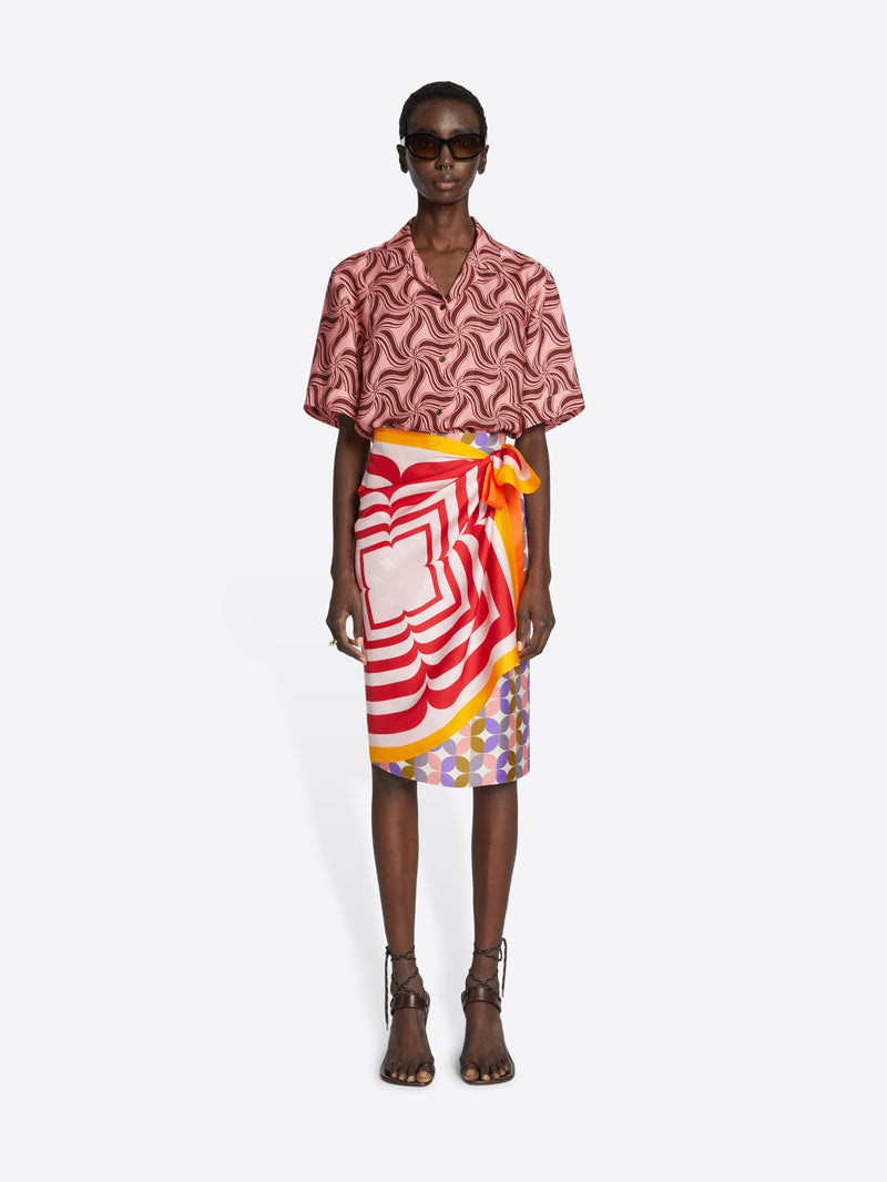 Dries Van Noten Wrap Scarf-skirt Lpink