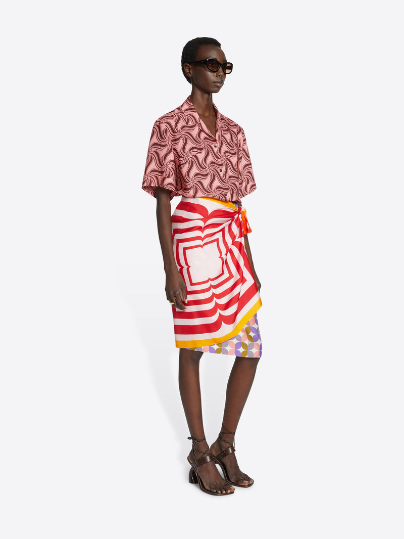 Dries Van Noten Wrap Scarf-skirt Lpink