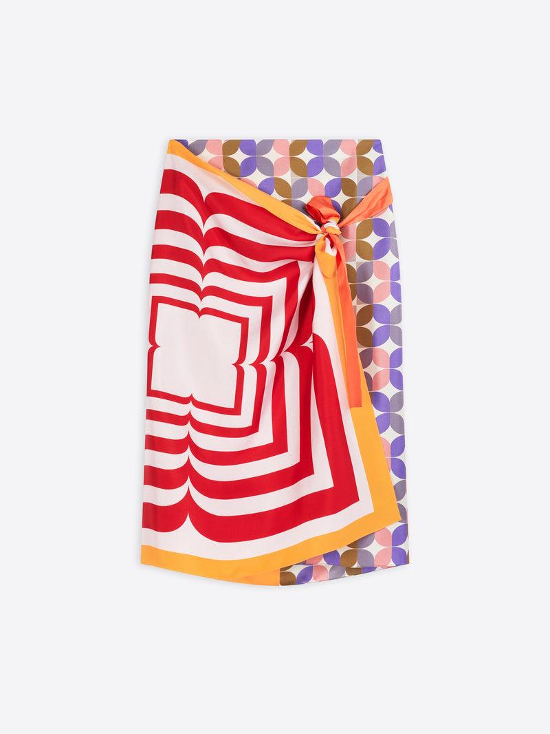 Dries Van Noten Wrap Scarf-skirt Lpink