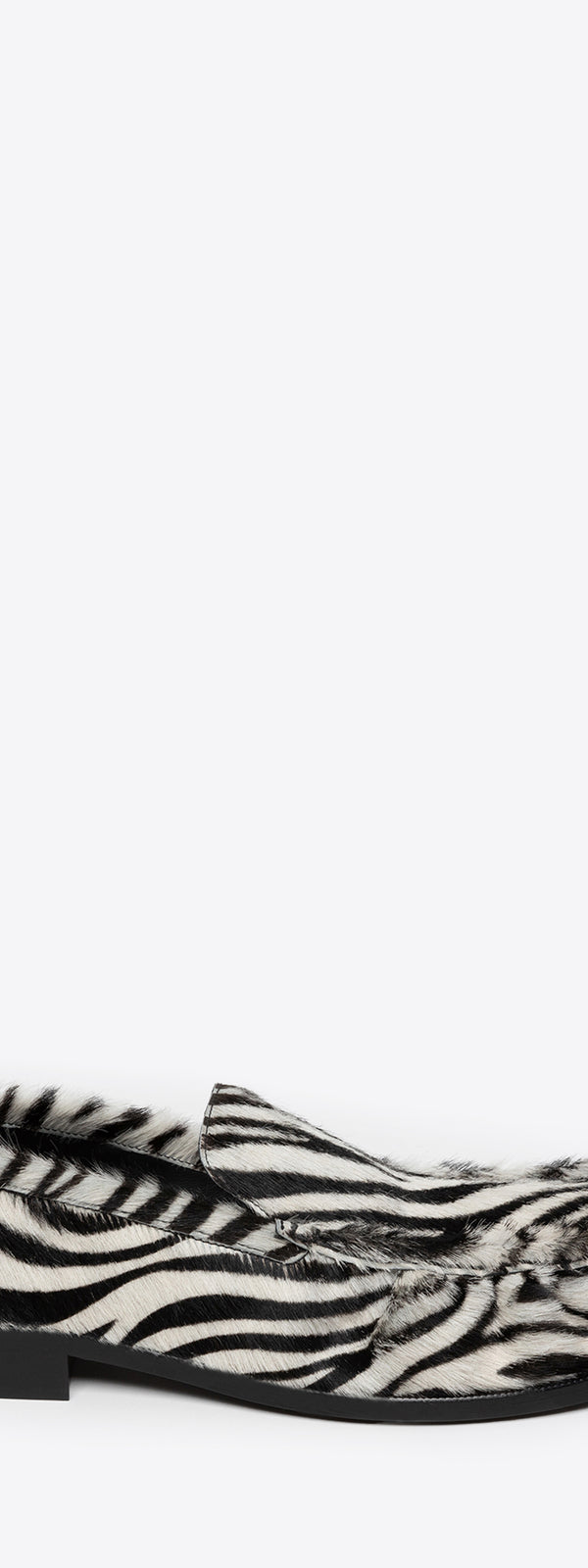 dries van noten Zebra ponyhair loafers BLACK