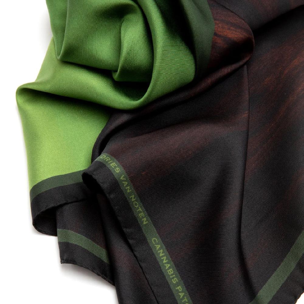 Dries Van Noten Foulard Cannabis Patchouli Dessin B