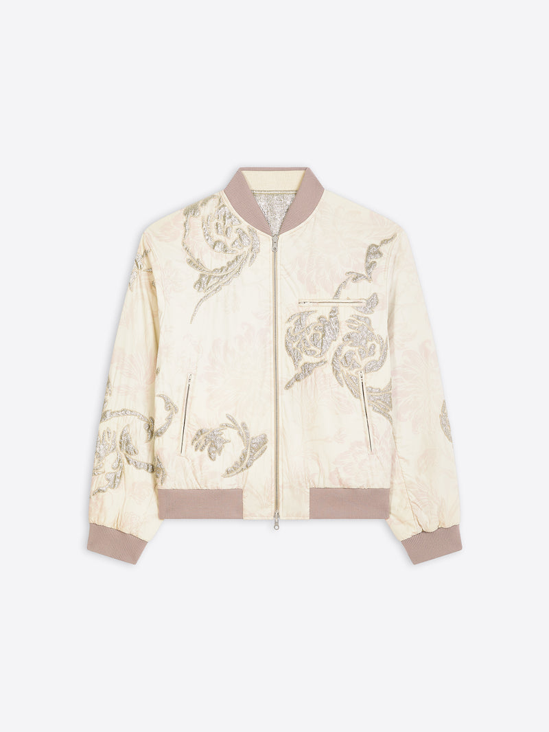 Dries Van Noten Reversible Embroidered Bomber Lpink