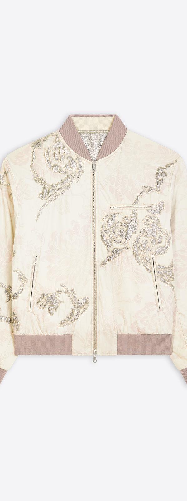 dries van noten Reversible embroidered bomber lpink