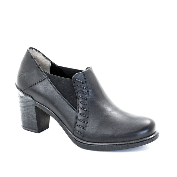 dromedaris Gina Mid-Heel Leather Pump