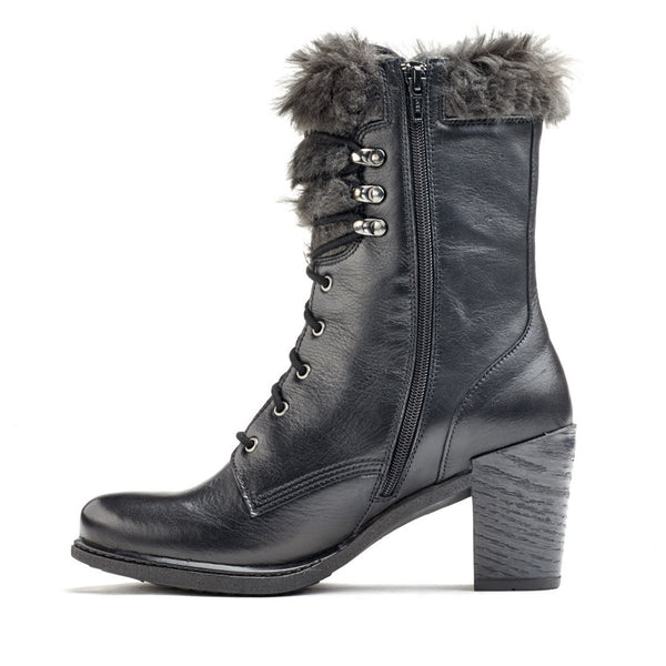 Dromedaris Goldie Leather Mid-Heel Boot