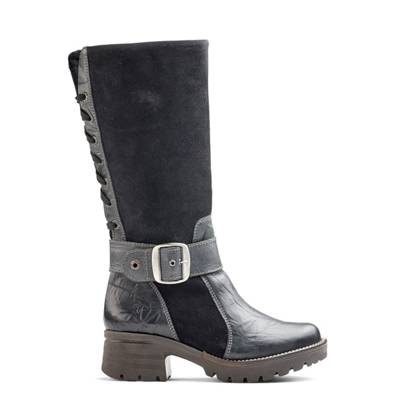 Dromedaris Kadia Mid-Calf Leather & Suede Boot