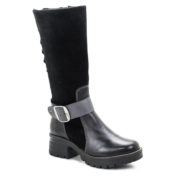 dromedaris Kadia Mid-Calf Leather & Suede Boot