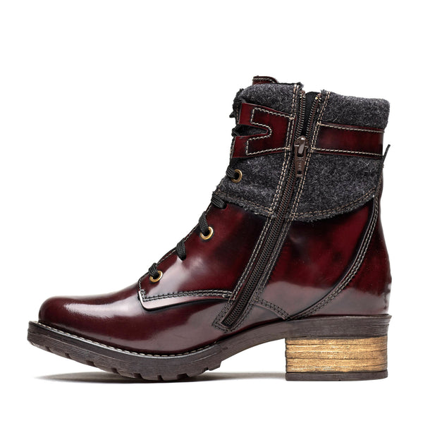 Dromedaris Kara Leather & Burel Wool Boot